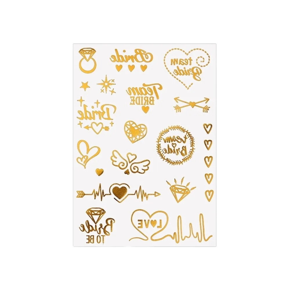 Water Transfer Gold Stamping Tattoo Stickers Instant Waterproof Temporary Tattoo Gold Fake Body Art Sticker Finger Hand Legs Arm
Water Transfer Gold Stamping Tattoo Stickers Instant Waterproof Temporary Tattoo Gold Fake Body Art Sticker Finger Hand Legs Arm