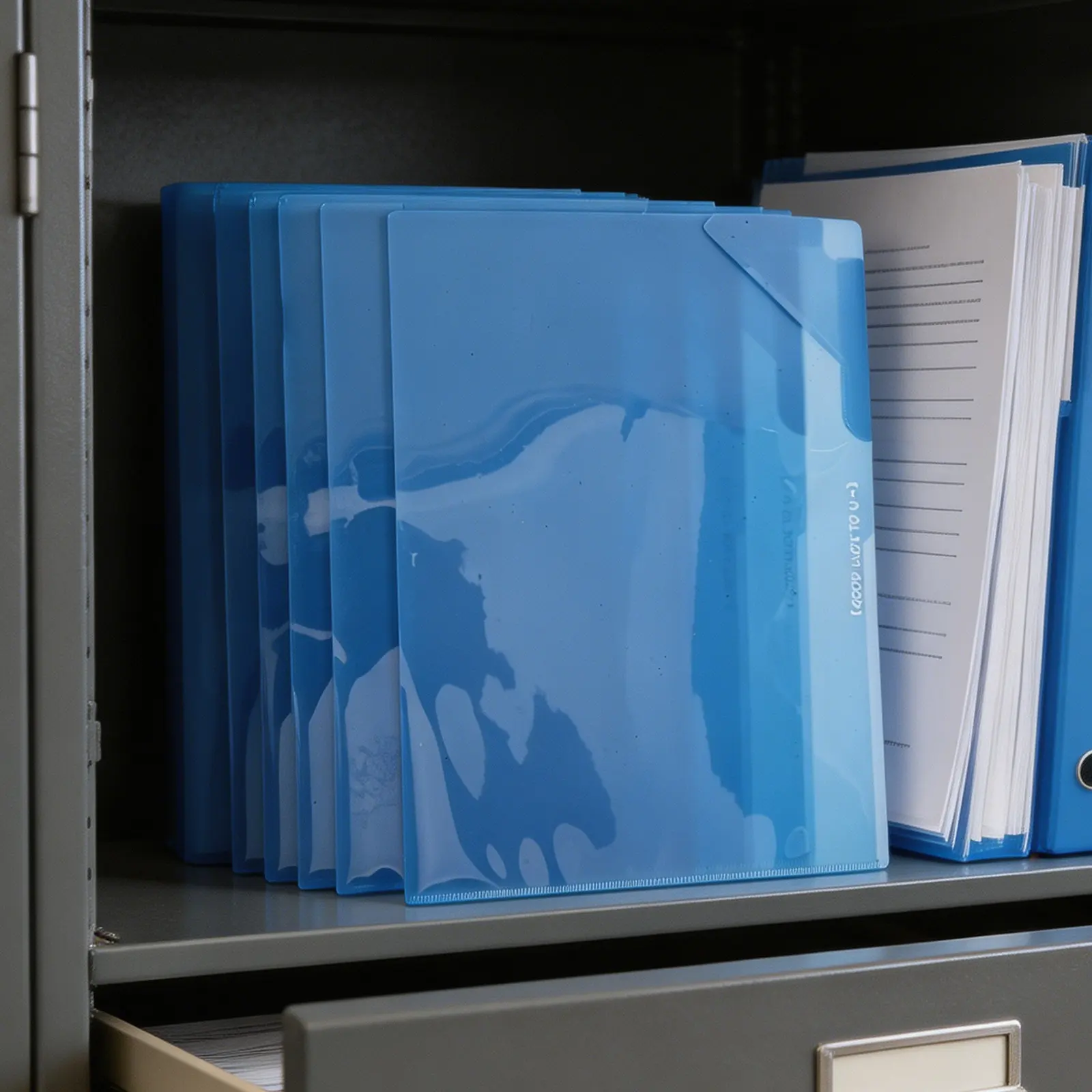 24 Pcs Folders Clear A4 Plastic Filing Envelopes Anti-fall Flap Blue Corner Pocket Document Holder File Sleeves For Work
24 Pcs Folders Clear A4 Plastic Filing Envelopes Anti-fall Flap Blue Corner Pocket Document Holder File Sleeves For Work