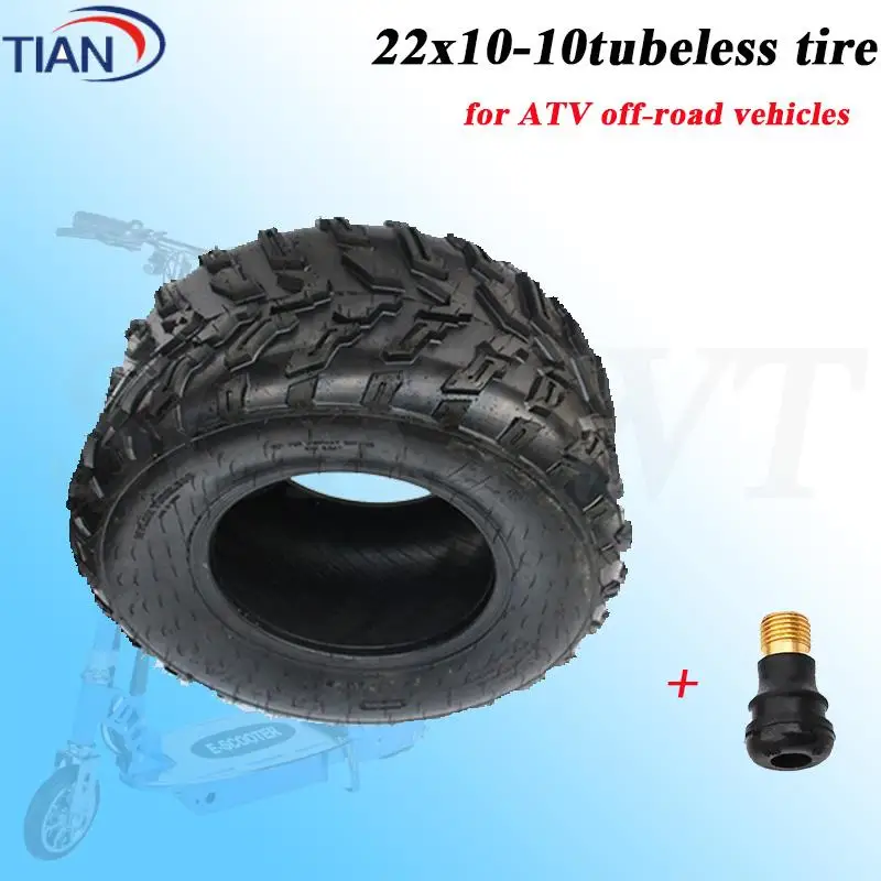 ATV 22X10-10 6PR Vacuum Tyre 255/60-10" Tubeless Tire For Go kart UTV Buggy Golf Cart Quad Bike 10 inch off-road wheel Parts
ATV 22X10-10 6PR Vacuum Tyre 255/60-10" Tubeless Tire For Go kart UTV Buggy Golf Cart Quad Bike 10 inch off-road wheel Parts