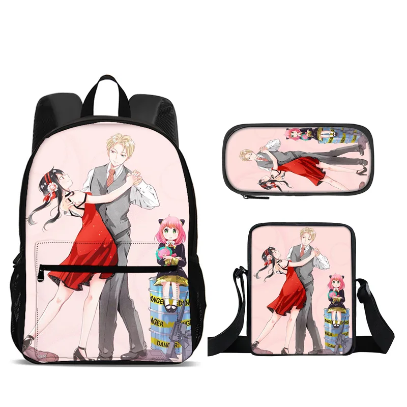 SPY×FAMILY Backpack Pen Bag Shoulder Bag 3pcs Set Versatile Cartoon Large Capacity Boy and Girl School Birthday Best Gift
SPY×FAMILY Backpack Pen Bag Shoulder Bag 3pcs Set Versatile Cartoon Large Capacity Boy and Girl School Birthday Best Gift