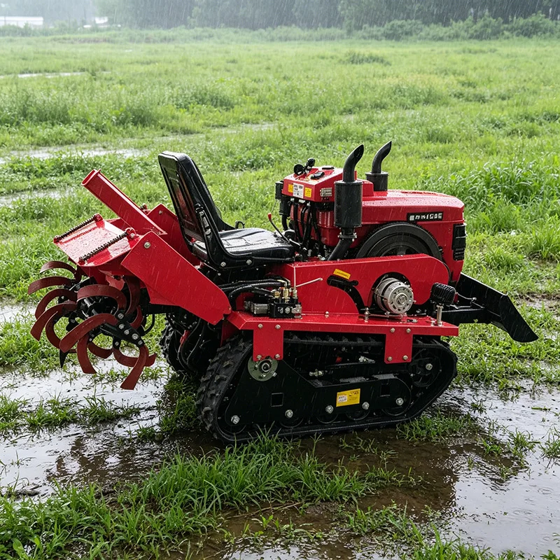 Customized Rotary Tiller Fine Processing Crawler Rotary Tiller, Small Micro Tiller & Ride-On Farm Cultivator
Customized Rotary Tiller Fine Processing Crawler Rotary Tiller, Small Micro Tiller & Ride-On Farm Cultivator