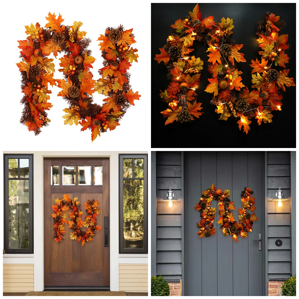 Long-lasting Durability Artificial Autumn Garland With Pumpkins Pine Cones Eco-friendly Low without light
Long-lasting Durability Artificial Autumn Garland With Pumpkins Pine Cones Eco-friendly Low without light