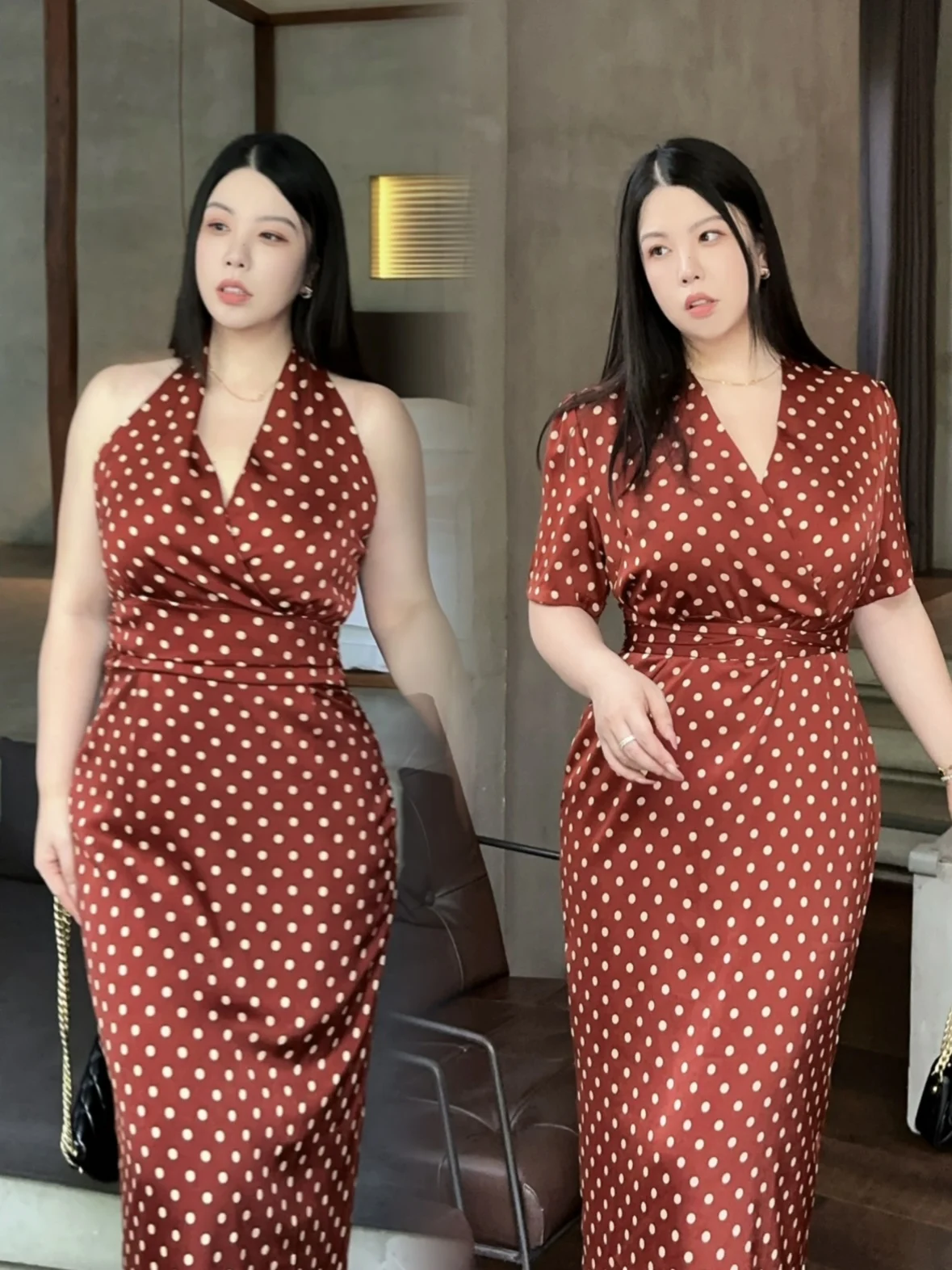 Гонконгское ретро-платье в горошек с V-образным вырезом, облегающее, сексуальное, длинное, больших размеров, с эффектом утяжки талии, премиум-класса, с запахом на талии, облегающее фигуру
Гонконгское ретро-платье в горошек с V-образным вырезом, облегающее, сексуальное, длинное, больших размеров, с эффектом утяжки талии, премиум-класса, с запахом на талии, облегающее фигуру