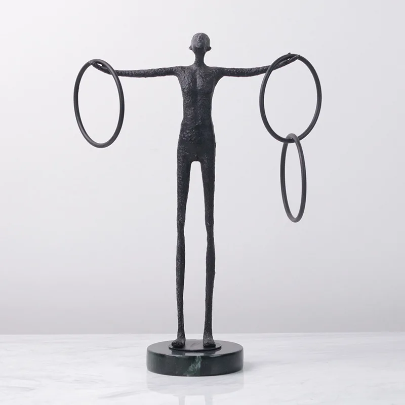 European modern simple black cast iron portrait sculpture ornament model house sales office soft decoration
European modern simple black cast iron portrait sculpture ornament model house sales office soft decoration