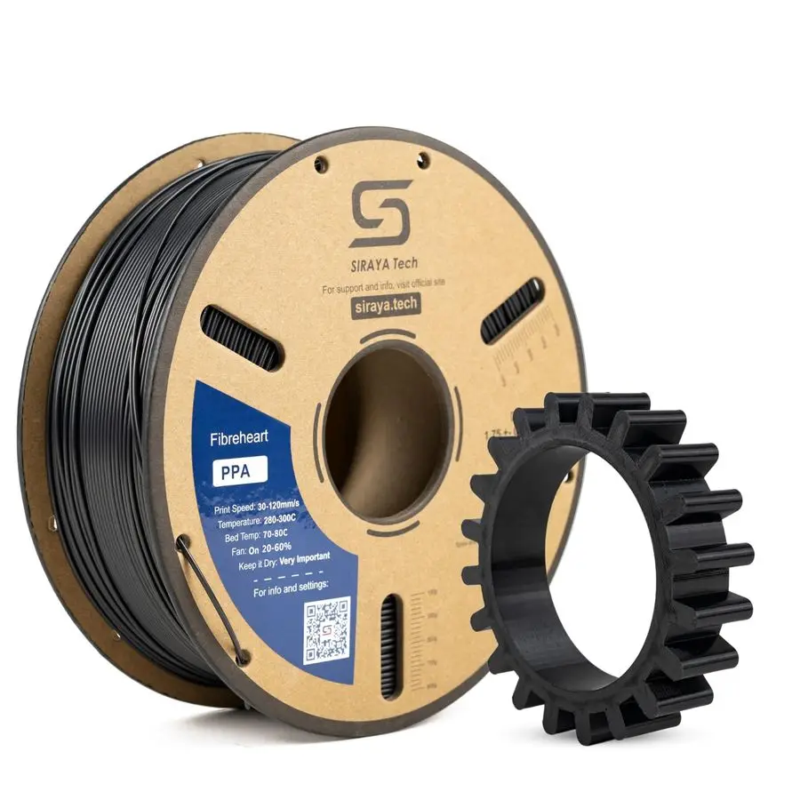 Fiberheart PPA Нить для 3D-печати Высокопроизводительный полифтальмамидный нейлон, усилитель экстремальной силы, термостойкость для промышленного применения
Fiberheart PPA Нить для 3D-печати Высокопроизводительный полифтальмамидный нейлон, усилитель экстремальной силы, термостойкость для промышленного применения