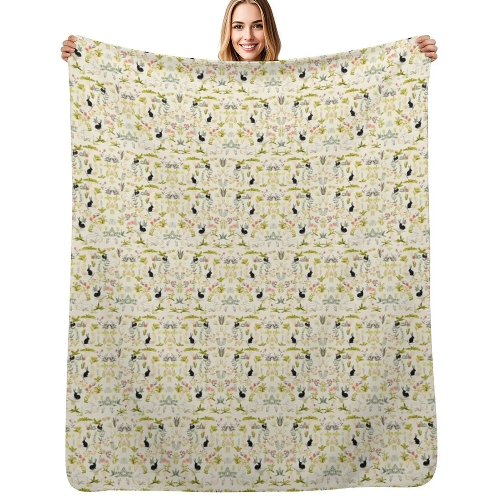 flowers pattern with little black rabbits Throw Blanket Fade Resistant Durable Throw Blanket
flowers pattern with little black rabbits Throw Blanket Fade Resistant Durable Throw Blanket