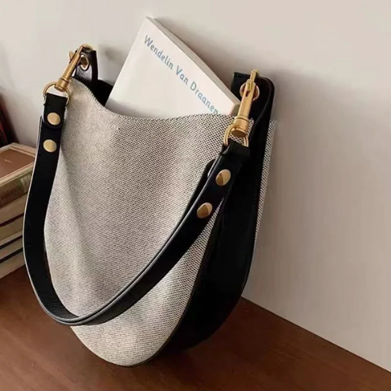 New Color Block Bucket Bag Women's Handbag Fashion Soft PU Leather Casual Shoulder Crossbody Bag
New Color Block Bucket Bag Women's Handbag Fashion Soft PU Leather Casual Shoulder Crossbody Bag