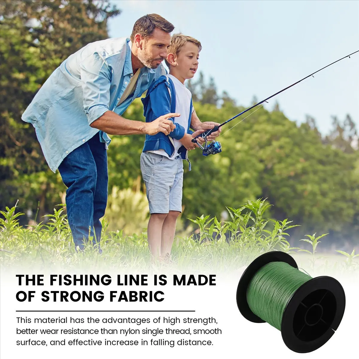 (ABHW) Nylon Fishing Wire braid 12LB 5.5kg 200M for Lure Trolling Army-Green
(ABHW) Nylon Fishing Wire braid 12LB 5.5kg 200M for Lure Trolling Army-Green