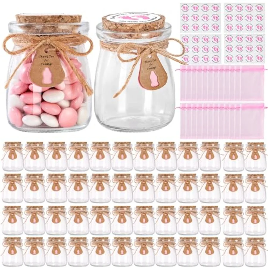 Подарки для гостей на Baby Shower: маленькие стеклянные баночки Мейсона объемом 3,4 унции с пробковыми крышками, наклейками и этикетками
Подарки для гостей на Baby Shower: маленькие стеклянные баночки Мейсона объемом 3,4 унции с пробковыми крышками, наклейками и этикетками