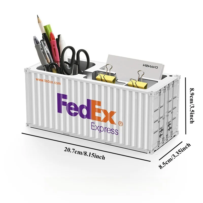 New Plastic Storage Box Simulation Sea Freight Container Model Pen Holder Storage Box Desktop Storage Rack
New Plastic Storage Box Simulation Sea Freight Container Model Pen Holder Storage Box Desktop Storage Rack