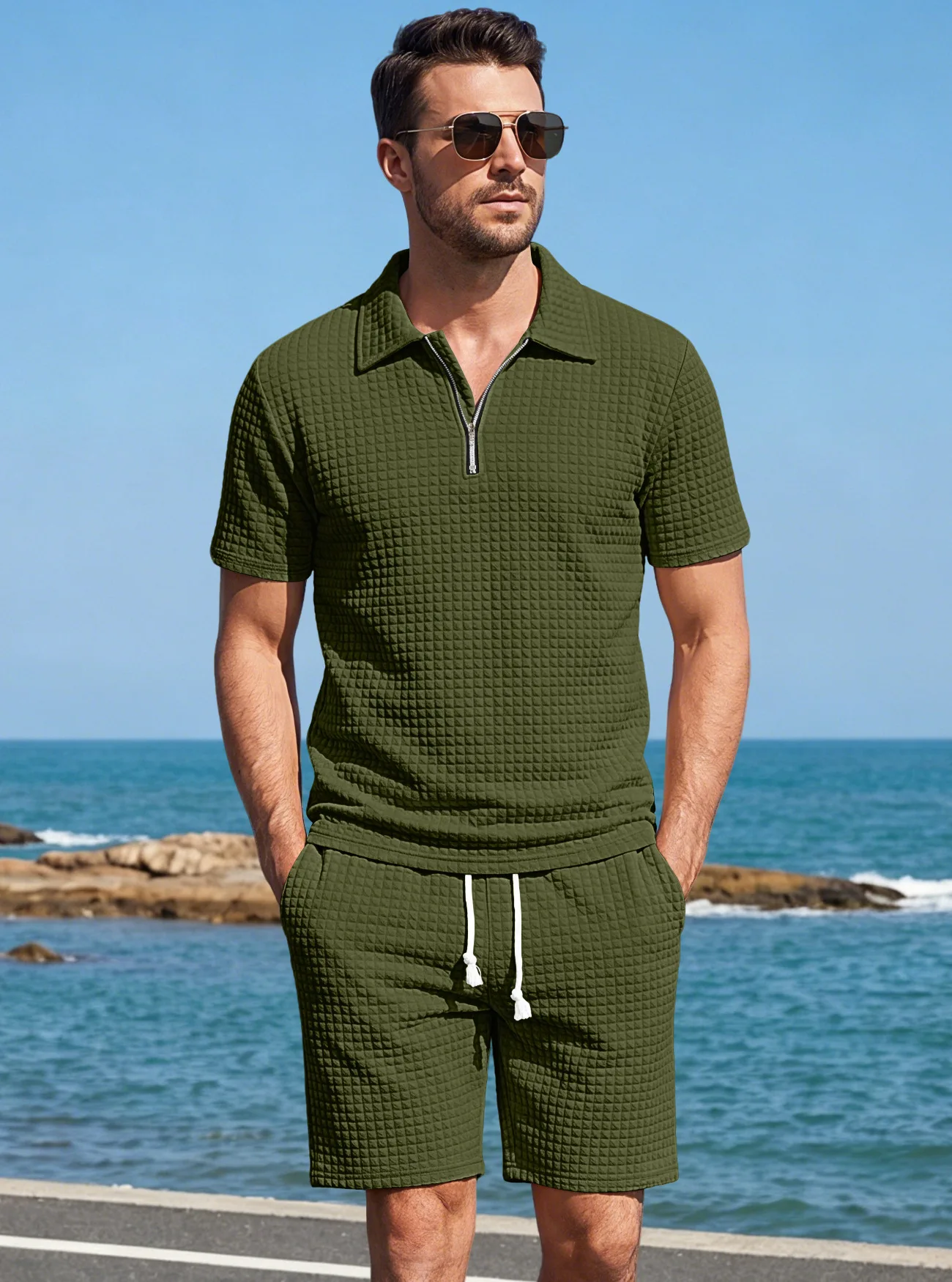Men's Summer American Style Small Checkered Casual Set, Loose and Breathable Short Sleeve Top and Shorts Two-Piece Outfit
Men's Summer American Style Small Checkered Casual Set, Loose and Breathable Short Sleeve Top and Shorts Two-Piece Outfit