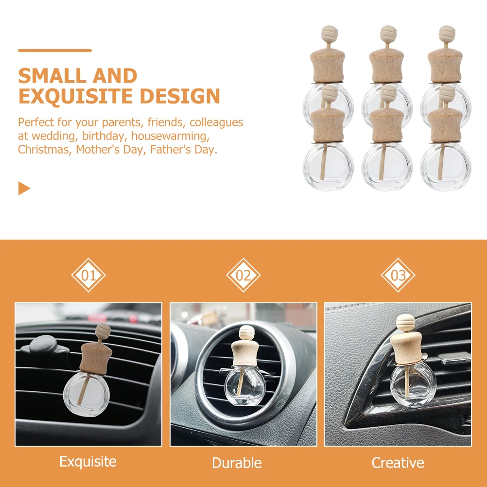 6pcs Aromatherapy Bottles 10ml Car Air Freshener Scent Diffuser Perfume Essential Oil Holder Reusable Refillable Fragrance
6pcs Aromatherapy Bottles 10ml Car Air Freshener Scent Diffuser Perfume Essential Oil Holder Reusable Refillable Fragrance