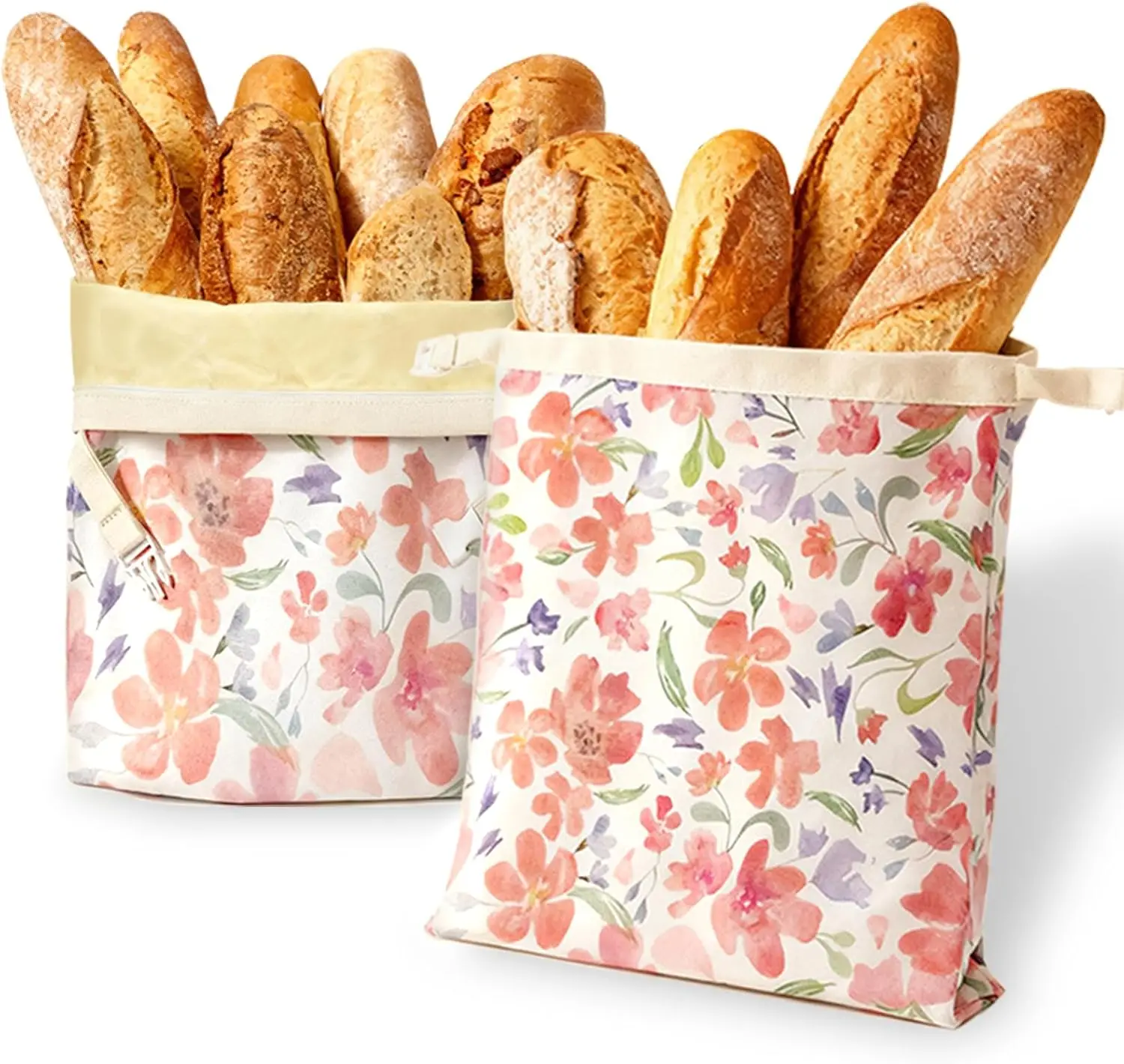 2 Pack Beeswax Bread Bags, Large 17'' x 13'' Reusable Bread Storage Bags with Natural Beeswax Liner, Cotton Cloth Sourdough B
2 Pack Beeswax Bread Bags, Large 17'' x 13'' Reusable Bread Storage Bags with Natural Beeswax Liner, Cotton Cloth Sourdough B