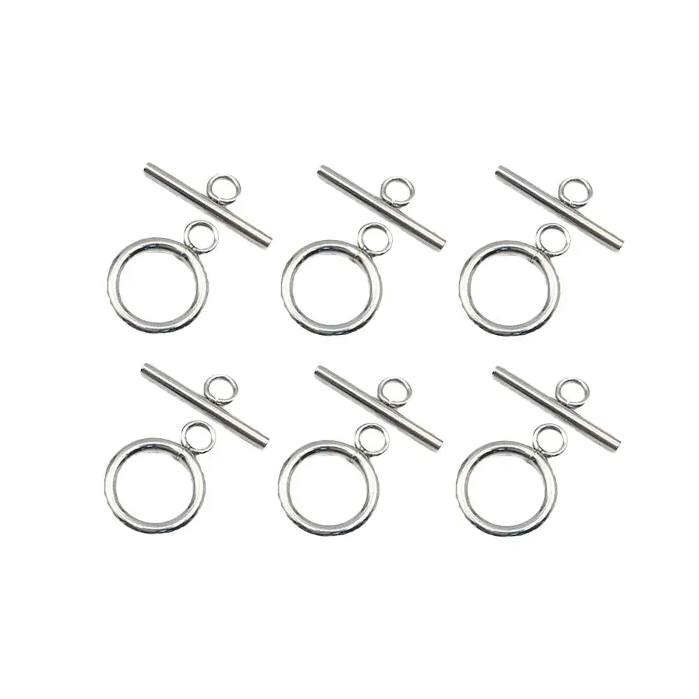 20 Sets Stainless Steel Jewelry Buckles Toggle Clasps Cadmium Free Lead Free Bracelet Necklace DIY Accessories
20 Sets Stainless Steel Jewelry Buckles Toggle Clasps Cadmium Free Lead Free Bracelet Necklace DIY Accessories