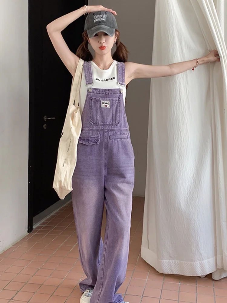 Retro Purple Straight Leg Workwear Pants Women's Summer Spring High Waist Loose Slimming Wide Leg Denim Overalls Anti-Aging
Retro Purple Straight Leg Workwear Pants Women's Summer Spring High Waist Loose Slimming Wide Leg Denim Overalls Anti-Aging