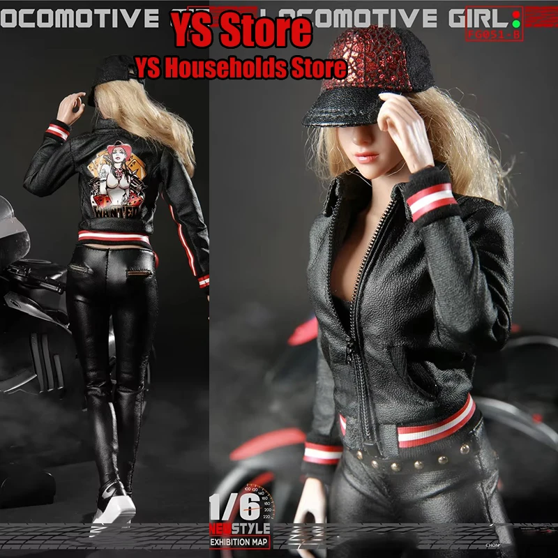 Black Color FG051 1/6 Soldier Silm Locomotive Motorcycle Girl Leather Jacket Pant Suit Hat Shoes Set for 12" Action Figure Body
Black Color FG051 1/6 Soldier Silm Locomotive Motorcycle Girl Leather Jacket Pant Suit Hat Shoes Set for 12" Action Figure Body
