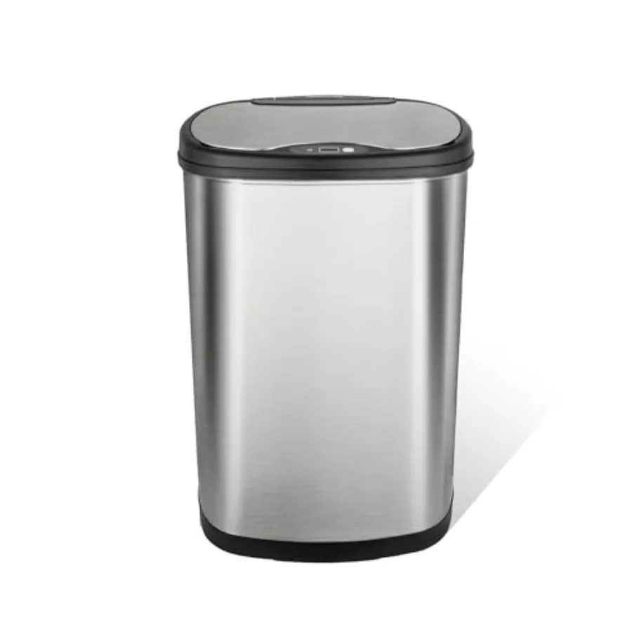 13 Gallon Oval Automatic Trash Can, 50L Touchless Motion Sensor Garbage Can with Odor-Sealing Lid and One-Touch Manual Mode, Si
13 Gallon Oval Automatic Trash Can, 50L Touchless Motion Sensor Garbage Can with Odor-Sealing Lid and One-Touch Manual Mode, Si