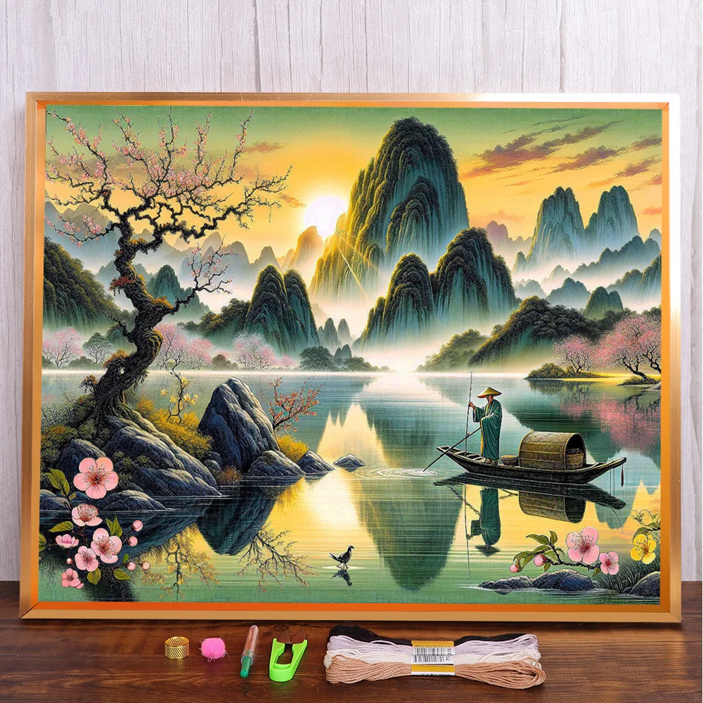 Landscape Japanese Style Cross-Stitch Full Kit DIY Embroidery Knitting Handicraft Needlework Sewing Counted Magic Different
Landscape Japanese Style Cross-Stitch Full Kit DIY Embroidery Knitting Handicraft Needlework Sewing Counted Magic Different