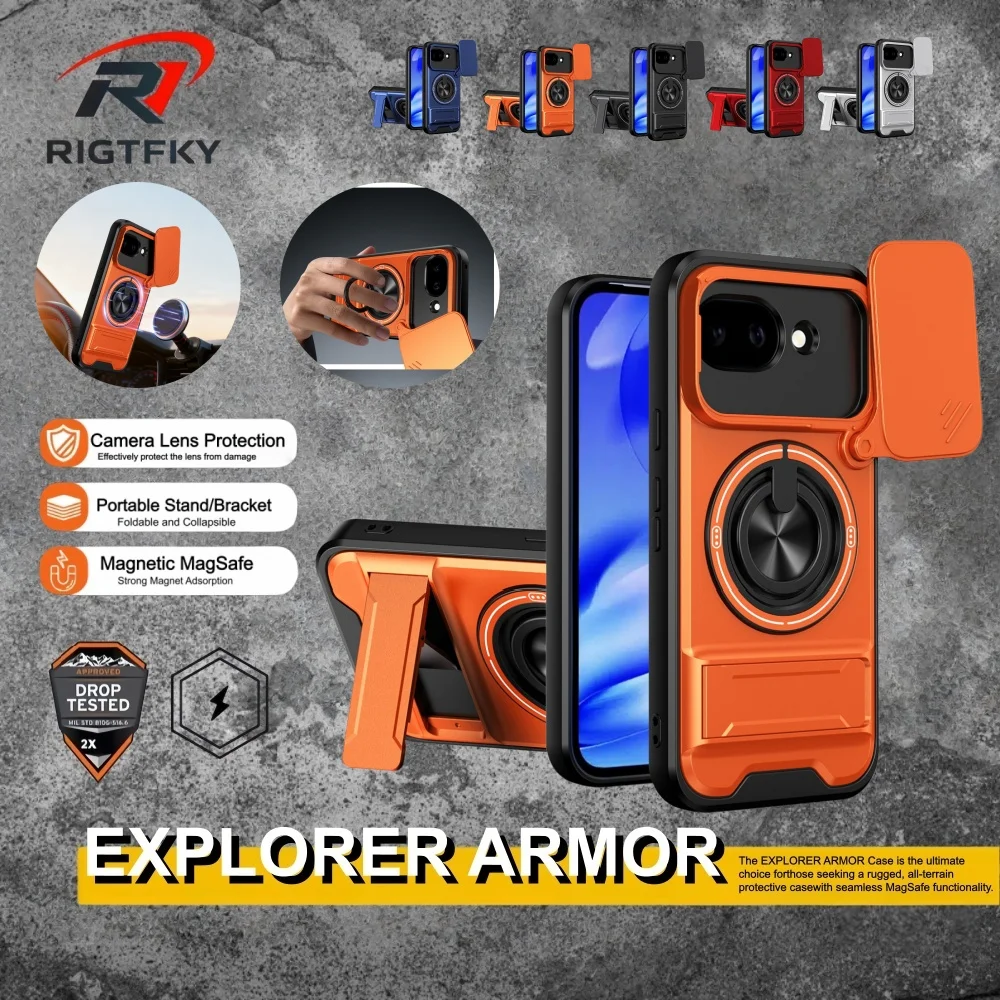 Magnetic Kickstand Shockproof Armor Phone Case For Google Pixel 10 9 8 7 6 Pro XL 10A 7A Stand Slide Camera Protection Cover
Magnetic Kickstand Shockproof Armor Phone Case For Google Pixel 10 9 8 7 6 Pro XL 10A 7A Stand Slide Camera Protection Cover