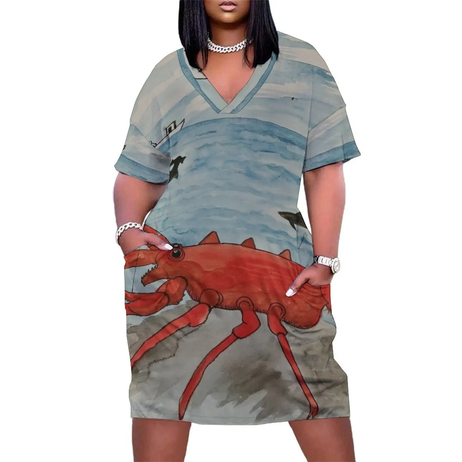 The Monster Lobster Loose Pocket Dress Dress women evening dress ladies women summer
The Monster Lobster Loose Pocket Dress Dress women evening dress ladies women summer