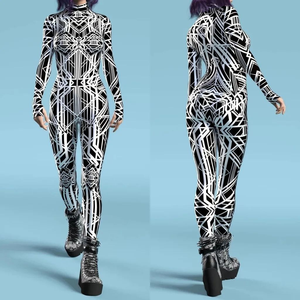 Unisex Cyber Punk 3D Digital Printing Halloween Party Role Play Outfit Women Men Cosplay Costume Carnival Jumpsuit
Unisex Cyber Punk 3D Digital Printing Halloween Party Role Play Outfit Women Men Cosplay Costume Carnival Jumpsuit