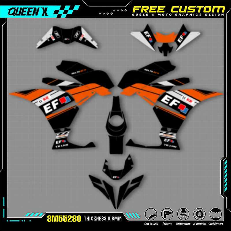 Queen X MOTOR Graphics Decals Stickers Kits For KTM RC 250 390 2017 2018 2019 2020 Motorcycle Accessories Numer Name Custom 004
Queen X MOTOR Graphics Decals Stickers Kits For KTM RC 250 390 2017 2018 2019 2020 Motorcycle Accessories Numer Name Custom 004