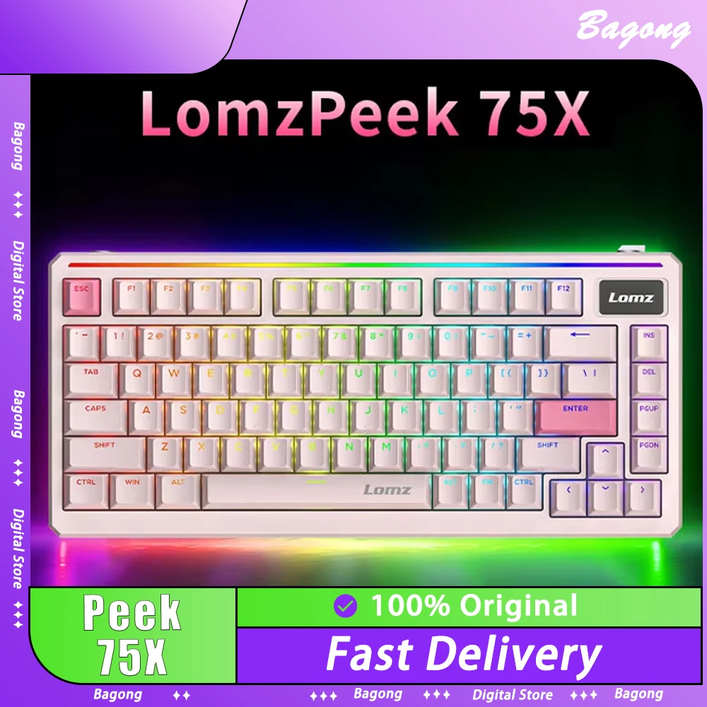 LOMZ Fire 75S Peek 75X Magnetic Switch Keyboard Wired Gaming Keyboard Waterproof RGB 8000Hz Mechanical Keyboard PC Accessories
LOMZ Fire 75S Peek 75X Magnetic Switch Keyboard Wired Gaming Keyboard Waterproof RGB 8000Hz Mechanical Keyboard PC Accessories