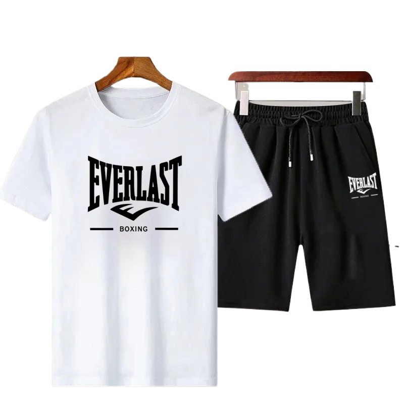 Summer 2025 Men's casual and breathable printed short-sleeved T-shirt + shorts two-piece fitness and outdoor sports suit
Summer 2025 Men's casual and breathable printed short-sleeved T-shirt + shorts two-piece fitness and outdoor sports suit