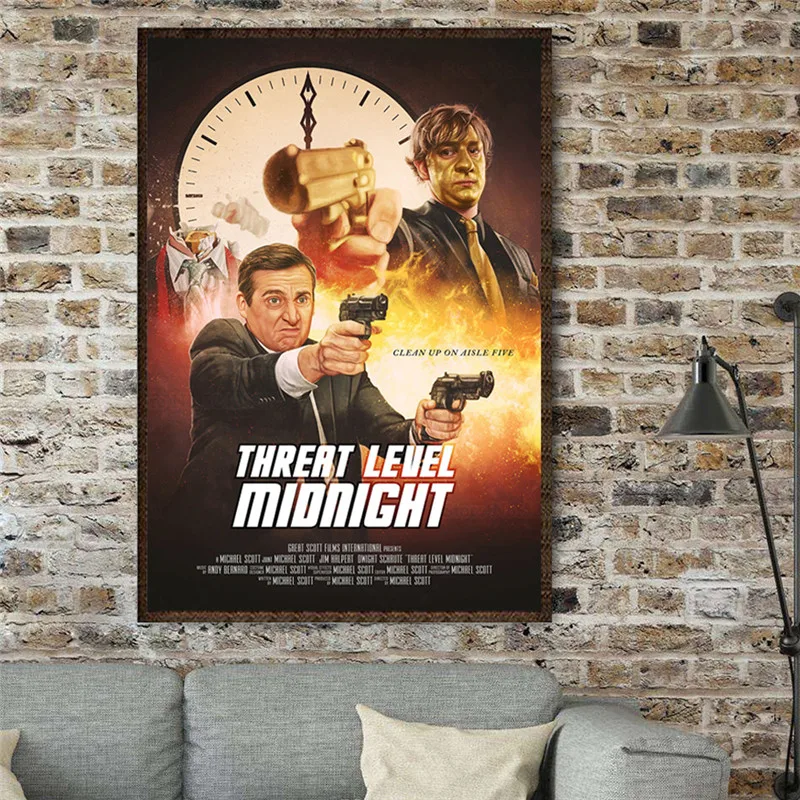 Threat Level Midnight Favorite Tv Show Michael Scott Prison Wall Art Picture Posters Canvas Paintings for Living Room Home Decor
Threat Level Midnight Favorite Tv Show Michael Scott Prison Wall Art Picture Posters Canvas Paintings for Living Room Home Decor