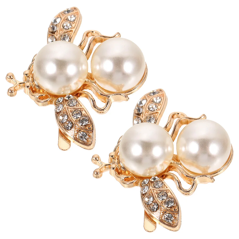 2 Pcs Hair Accessories Bag Clip on Shoe Embellishments Rhinestone Shoes Buckle Imitation Pearls Detachable Jewelry Decoration
2 Pcs Hair Accessories Bag Clip on Shoe Embellishments Rhinestone Shoes Buckle Imitation Pearls Detachable Jewelry Decoration