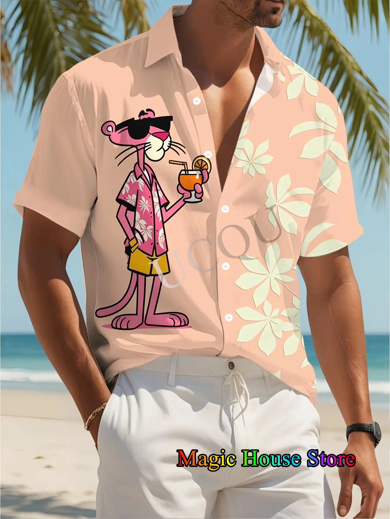 Men's Cartoon Leopard Graphic Print Short Sleeve Lapel Shirt Casual Button Down Shirts For Summer Daily Wear Kids/Adult Tops
Men's Cartoon Leopard Graphic Print Short Sleeve Lapel Shirt Casual Button Down Shirts For Summer Daily Wear Kids/Adult Tops