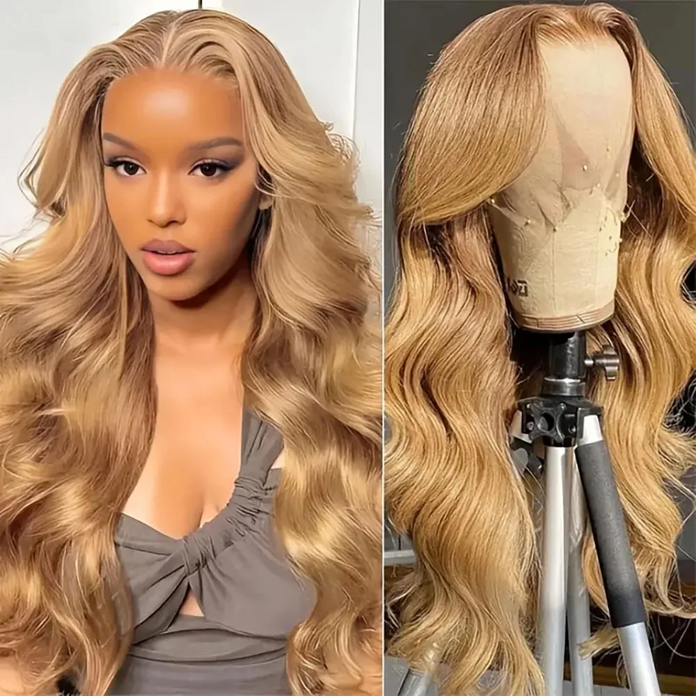 Body Wave13×6 Lace Front Human Hair Wigs 220% Density Honey Blonde Transparent Pre Plucked Lace Frontal Wig For Women 27#
Body Wave13×6 Lace Front Human Hair Wigs 220% Density Honey Blonde Transparent Pre Plucked Lace Frontal Wig For Women 27#