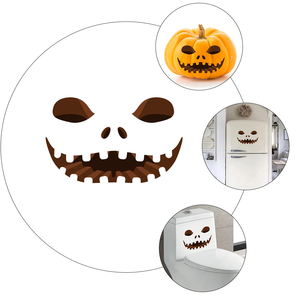 6 Sheets Pumpkin Sticker Halloween Atmosphere Decorations Home Decals DIY Wall Stickers Window Smiling Dark Pvc
6 Sheets Pumpkin Sticker Halloween Atmosphere Decorations Home Decals DIY Wall Stickers Window Smiling Dark Pvc