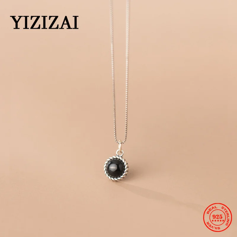 YIZIZAI 925 Стерлинговое Серебро, Классический тонкий изысканный круглый аксессуар для ожерелья в стиле унисекс
YIZIZAI 925 Стерлинговое Серебро, Классический тонкий изысканный круглый аксессуар для ожерелья в стиле унисекс