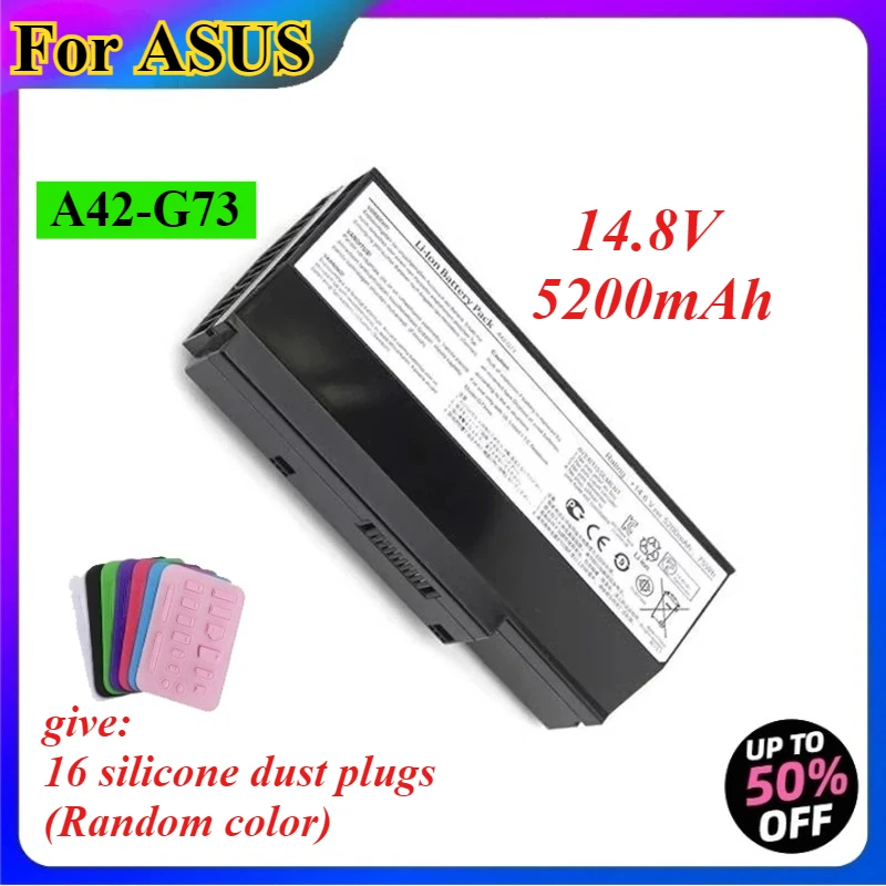 14.8V 5200mAh A42-G73 Laptop Battery for ASUS G53 G53J G53JW G53Sw G53Sx G73 G73Jh G73Jw VX7 A43-G73 07G016DH1875 07G016HH1875
14.8V 5200mAh A42-G73 Laptop Battery for ASUS G53 G53J G53JW G53Sw G53Sx G73 G73Jh G73Jw VX7 A43-G73 07G016DH1875 07G016HH1875