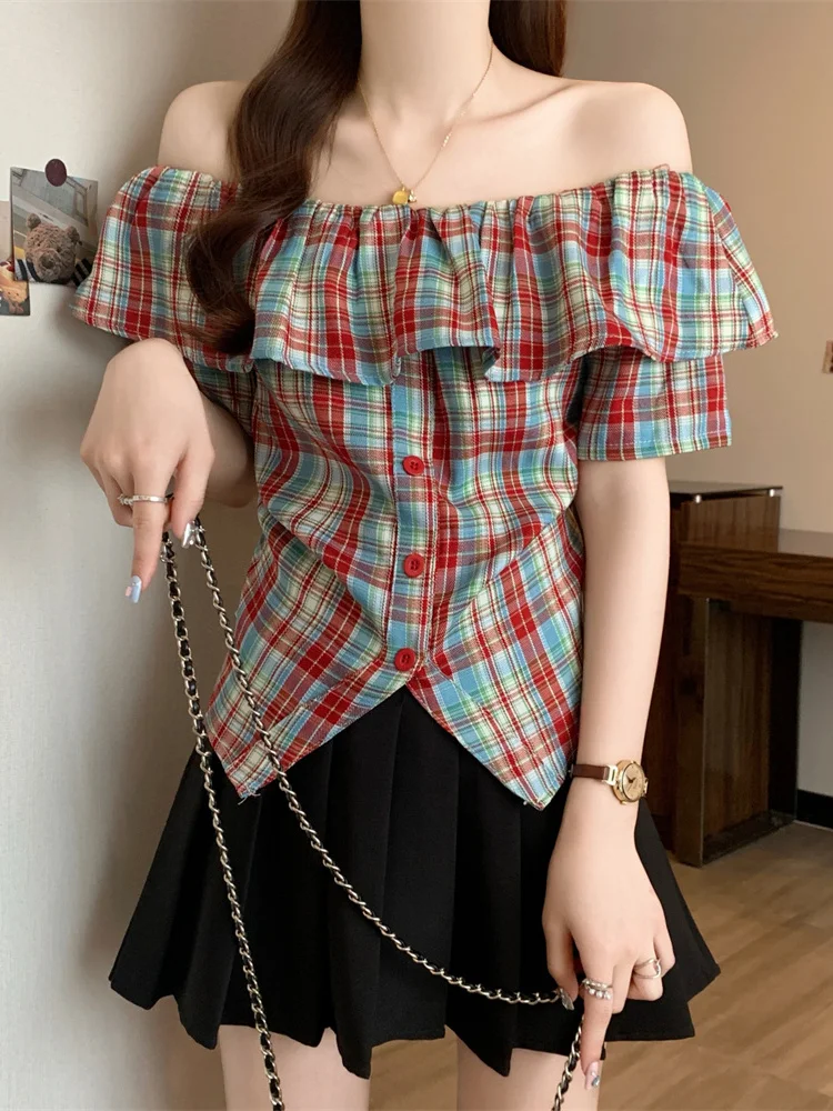plus Size Polka Dot Shoulder Bubbles Short Sleeve Shirt Slimming Short Style Korean Version Commute Style Women's Top
plus Size Polka Dot Shoulder Bubbles Short Sleeve Shirt Slimming Short Style Korean Version Commute Style Women's Top