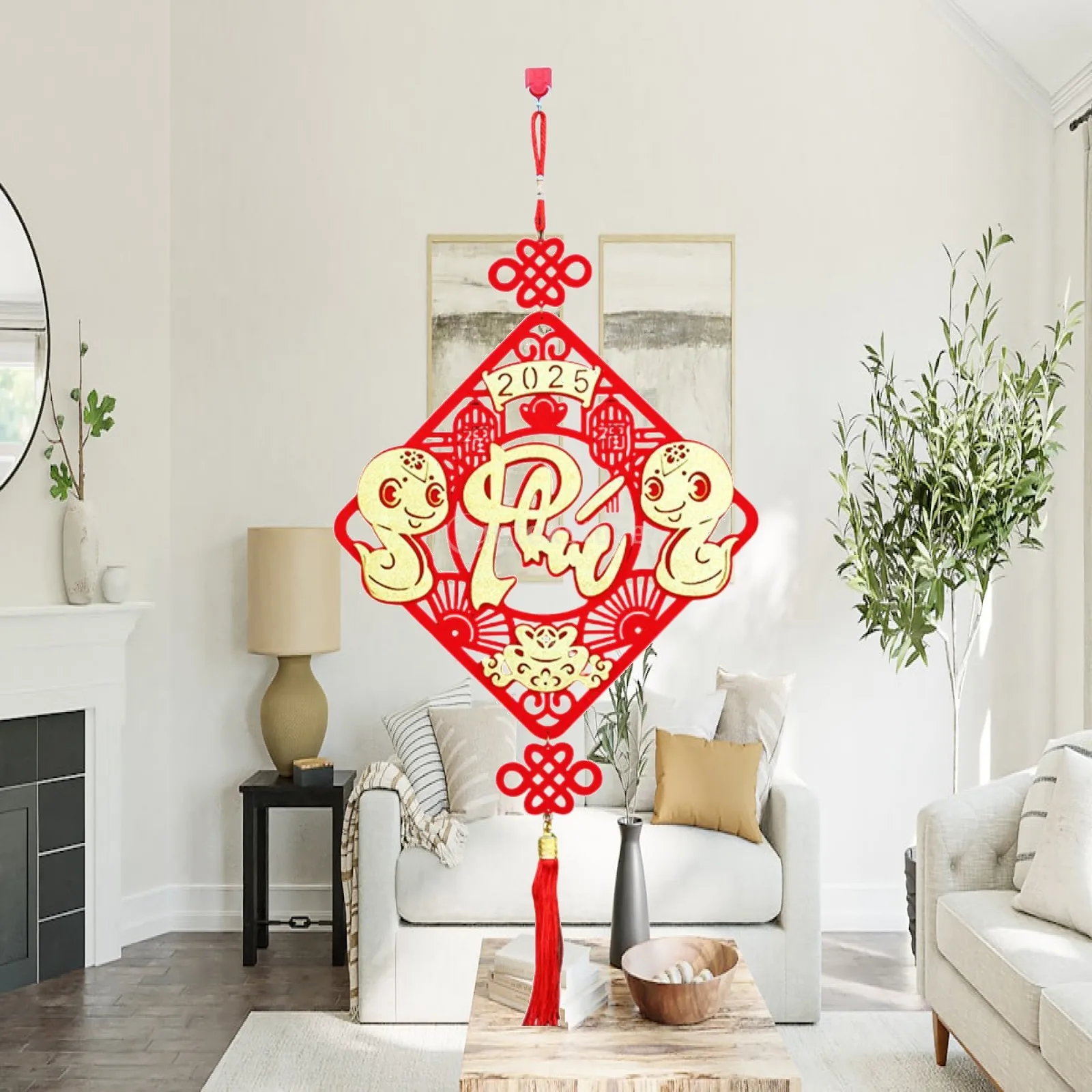 New Year Hanging Decoration Red Gold Flocking Cloth Blessing Ornament for Chinese New Year Housewarming Holiday Party
New Year Hanging Decoration Red Gold Flocking Cloth Blessing Ornament for Chinese New Year Housewarming Holiday Party