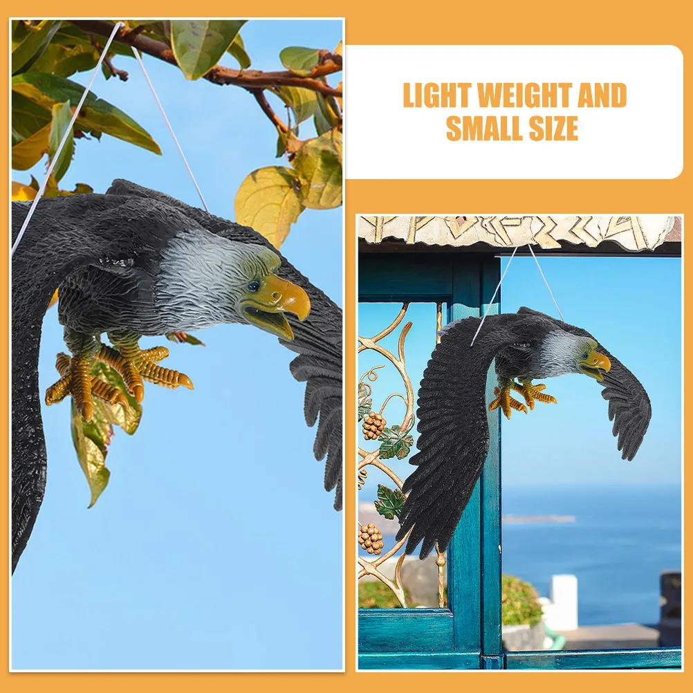 2Pcs Simulated Eagle Hanging Outdoor Decoration Plastic Fake Eagle Garden Decor Realistic Scenery Accessory Hanging Bird Decor
2Pcs Simulated Eagle Hanging Outdoor Decoration Plastic Fake Eagle Garden Decor Realistic Scenery Accessory Hanging Bird Decor