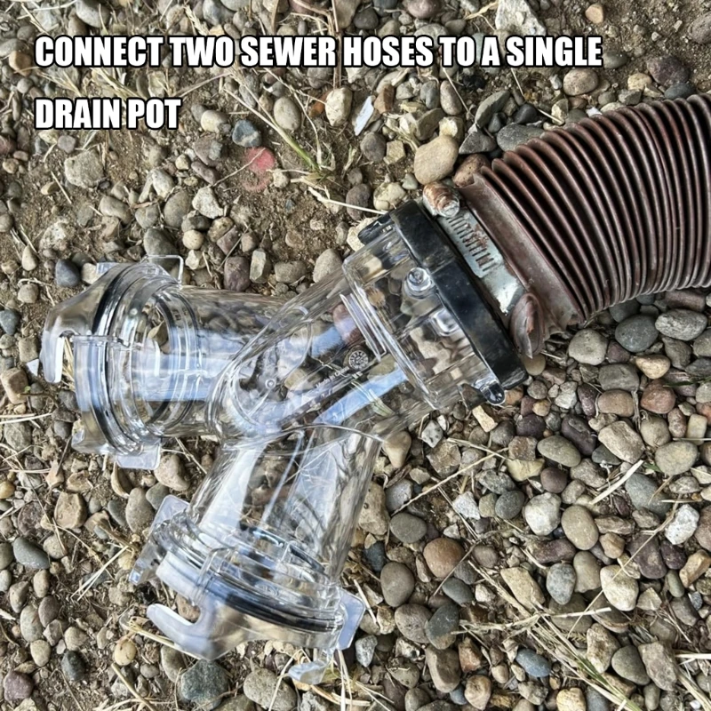 RVs Sewer Hose Adapter Transparent Sewer Hoses Y Splitter Fitting with Gasket Twist Design Y Pipe Connector
RVs Sewer Hose Adapter Transparent Sewer Hoses Y Splitter Fitting with Gasket Twist Design Y Pipe Connector