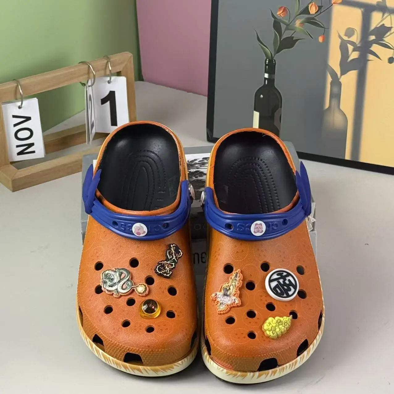 Dragon Ball New Hole Shoes Cartoon Wukong Three-dimensional Shoe Flower Anti Slip Hole Shoes Trendy Sandals
Dragon Ball New Hole Shoes Cartoon Wukong Three-dimensional Shoe Flower Anti Slip Hole Shoes Trendy Sandals