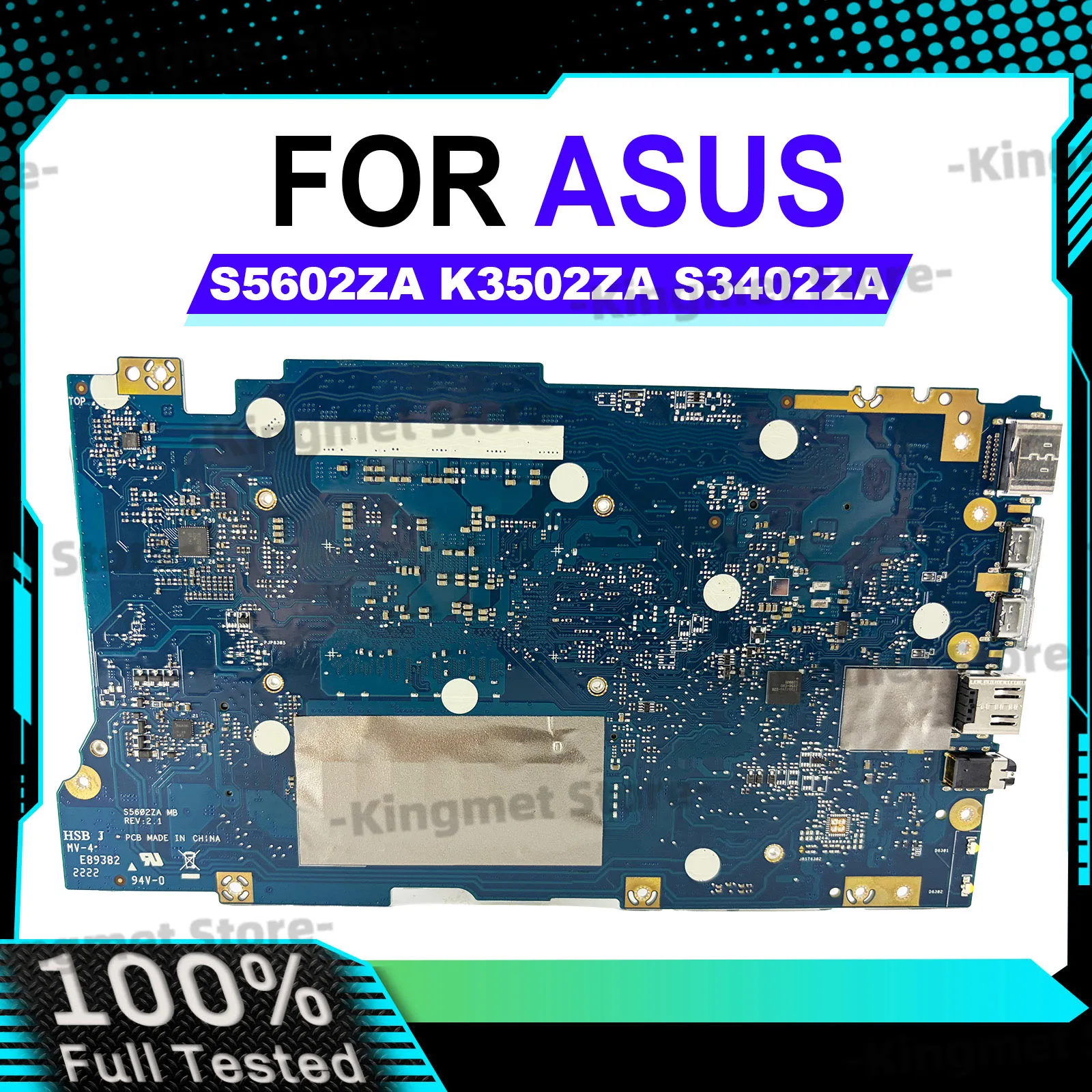 S5602ZA Laptop Motherboard For ASUS VivoBook K5602ZA S5602Z S5402ZA S5602ZA Mainboard With 12th Gen i5 i7 i9 100% tests OK stk
S5602ZA Laptop Motherboard For ASUS VivoBook K5602ZA S5602Z S5402ZA S5602ZA Mainboard With 12th Gen i5 i7 i9 100% tests OK stk
