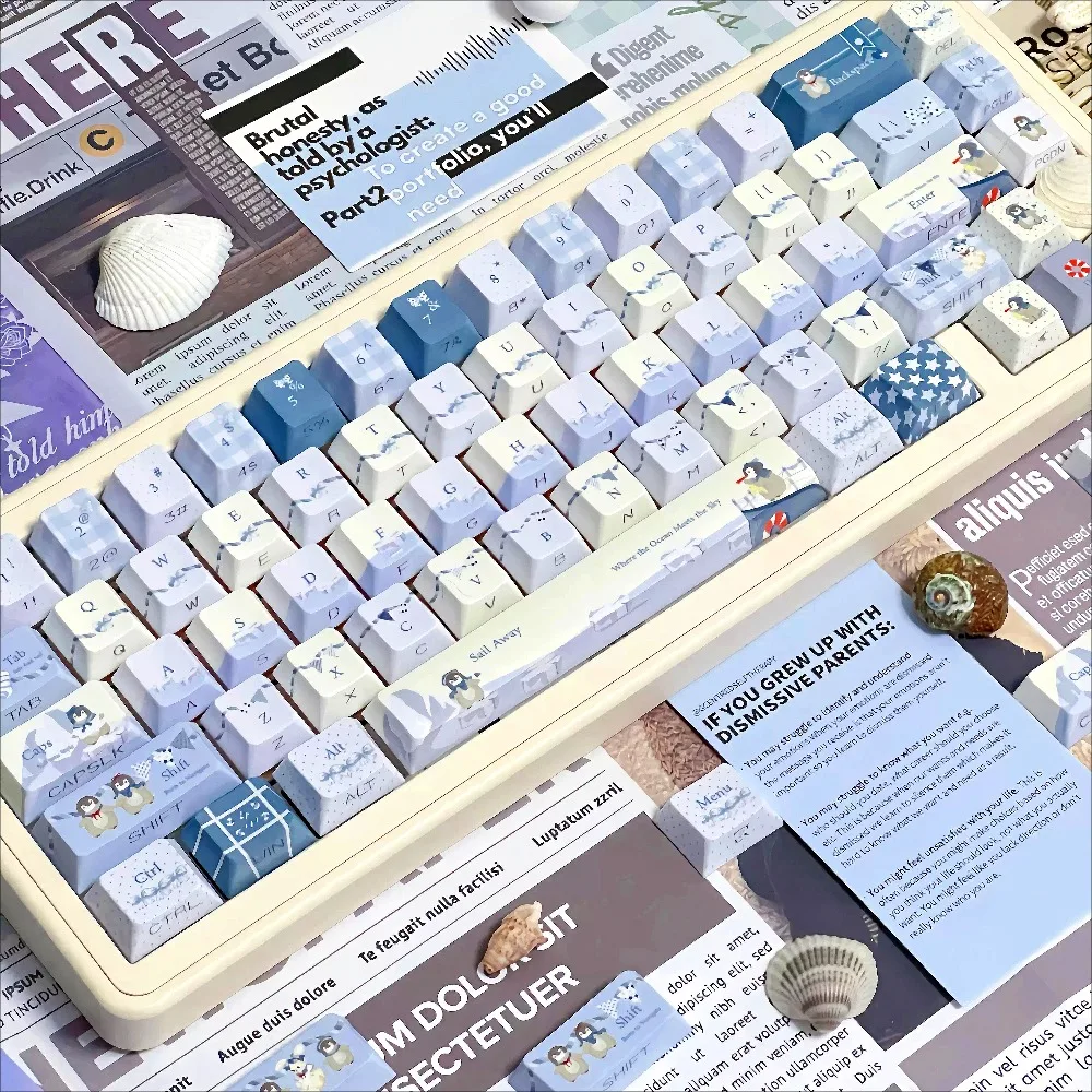 Набор PBT-клавиш с 5-сторонней сублимационной печатью, тема «Арктическая природа», для кастомной механической клавиатуры
Набор PBT-клавиш с 5-сторонней сублимационной печатью, тема «Арктическая природа», для кастомной механической клавиатуры