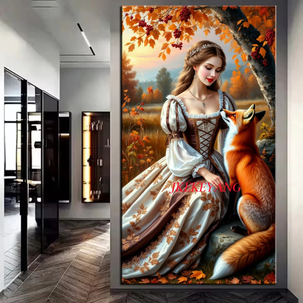 Beautiful Girl Fox and Wolf Picture DIY Diamond Painting Cross Stitch Full Drill Diamond Mosaic New Collection Home Decor
Beautiful Girl Fox and Wolf Picture DIY Diamond Painting Cross Stitch Full Drill Diamond Mosaic New Collection Home Decor