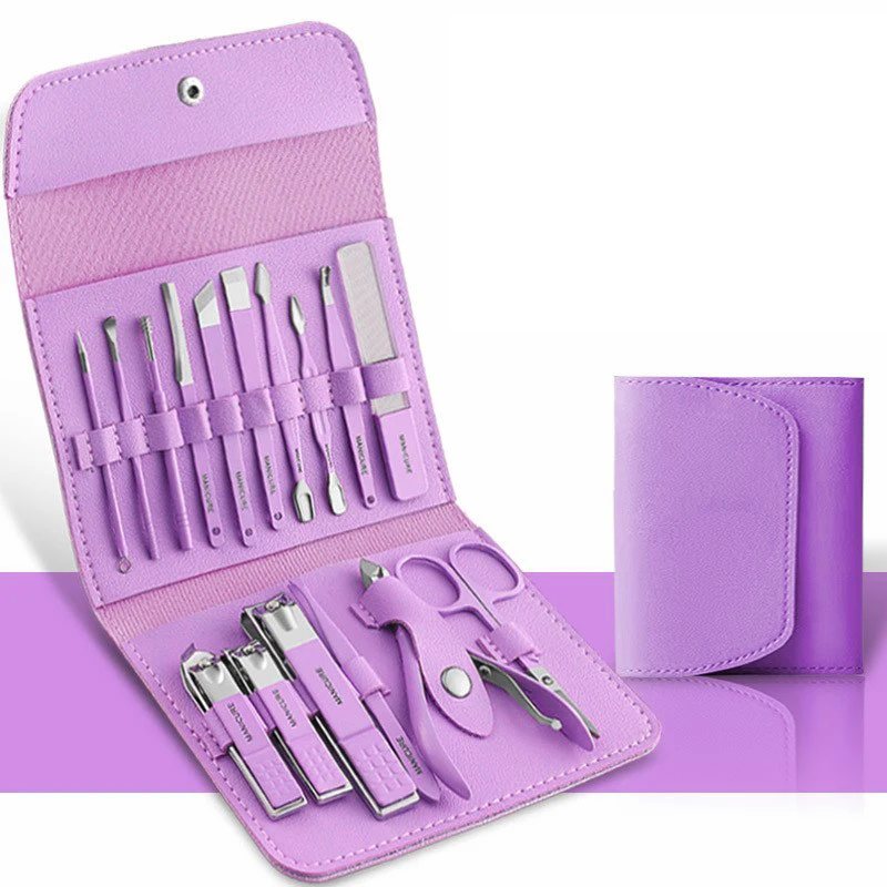 Nail clipper set 12/16-piece nail art set, professional stainless steel nail clipper folding bag for beauty salons, ideal gift
Nail clipper set 12/16-piece nail art set, professional stainless steel nail clipper folding bag for beauty salons, ideal gift