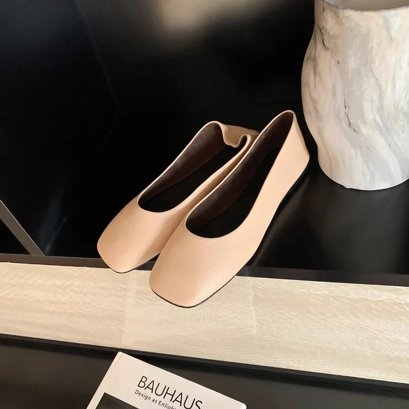 New Women's Shoes French Style Genuine Leather Casual Shoes for Woman Comfortable Shallow Flat Shoe Designer Shoes Zapatos Mujer
New Women's Shoes French Style Genuine Leather Casual Shoes for Woman Comfortable Shallow Flat Shoe Designer Shoes Zapatos Mujer
