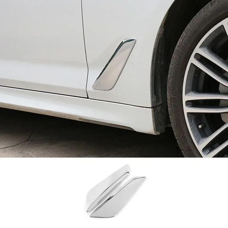For BMW 5 Series G30 G38 2018-22 528li 525li 530li 2Pcs Car Body Side Stickers Air Vent Cover Fender Decoration Auto Accessories
For BMW 5 Series G30 G38 2018-22 528li 525li 530li 2Pcs Car Body Side Stickers Air Vent Cover Fender Decoration Auto Accessories