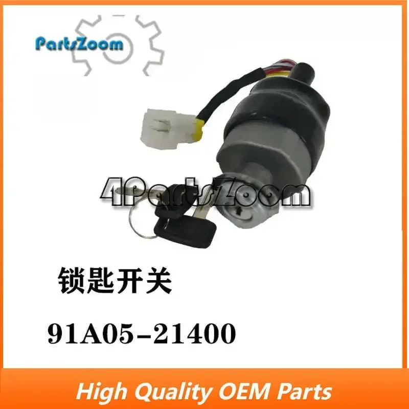 Ignition Switch 91A05-21400 for Mitsubishi Caterpillar Forklift FD20 FD10
Ignition Switch 91A05-21400 for Mitsubishi Caterpillar Forklift FD20 FD10