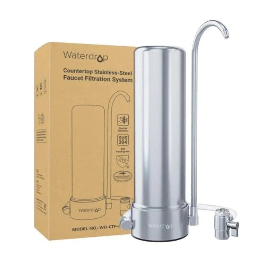 Countertop Water Filter System for Sink Faucet NSF/ANSI 42 Certified 5-Stage Red Filter Reduces Heavy Metals and 99 Chlorine 80
Countertop Water Filter System for Sink Faucet NSF/ANSI 42 Certified 5-Stage Red Filter Reduces Heavy Metals and 99 Chlorine 80