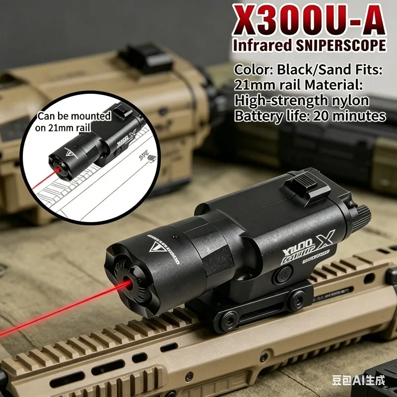 2026 New Multifunctional X300 Tactical Torch Infrared Laser Light 20mm Rail For Toy Air Guns Hunting Games CS Activities
2026 New Multifunctional X300 Tactical Torch Infrared Laser Light 20mm Rail For Toy Air Guns Hunting Games CS Activities