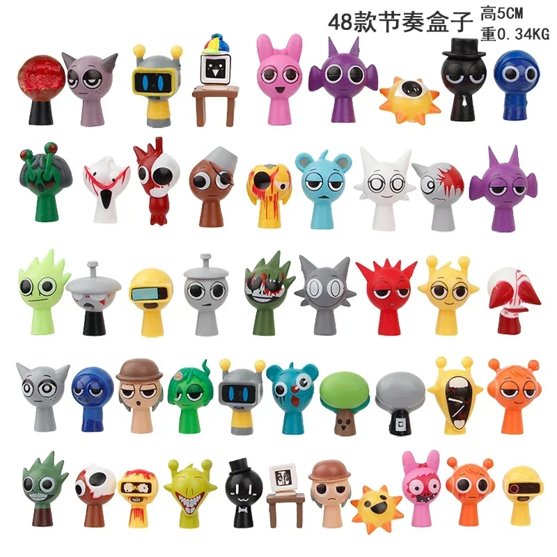 48pcs/set Sprunki Incredibox Action Figure Model Funny Toys 5cm Figures Kids Best Birthday Gifts
48pcs/set Sprunki Incredibox Action Figure Model Funny Toys 5cm Figures Kids Best Birthday Gifts
